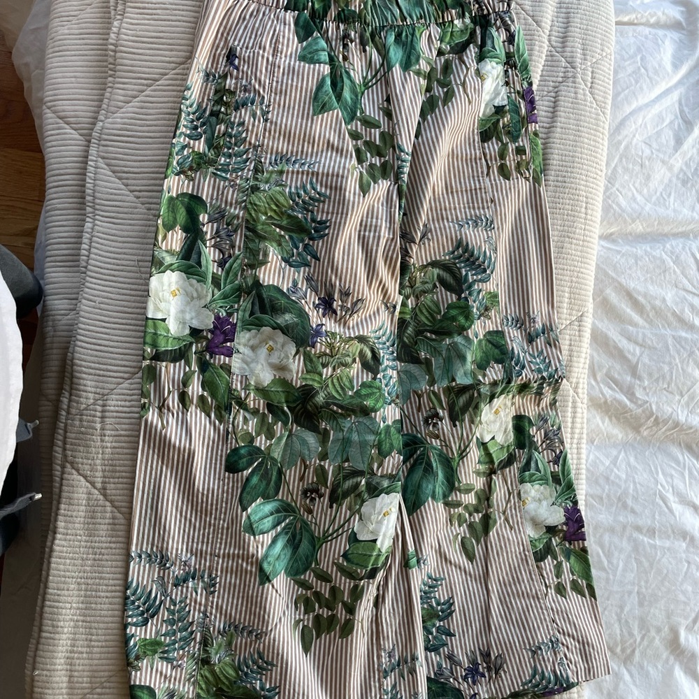 Zara cropped flare pant